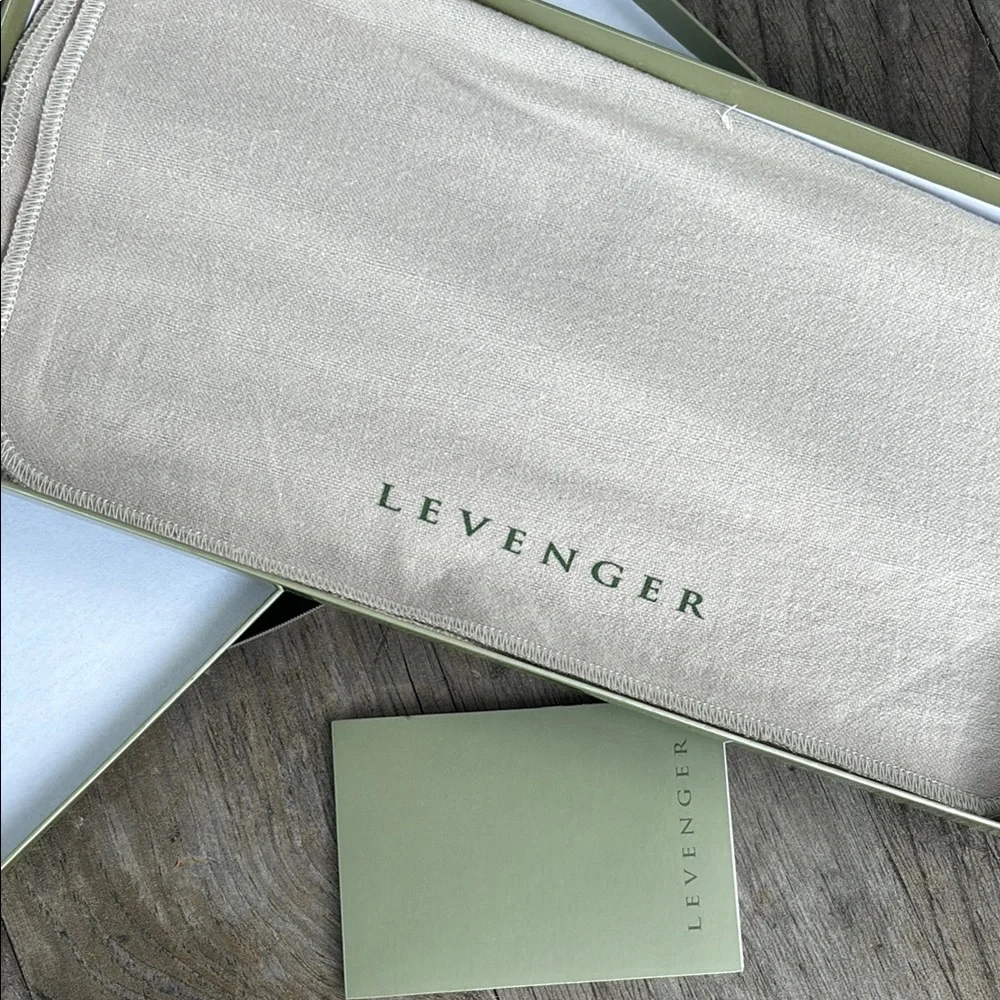 NWT! Levenger Black Leather Wallet